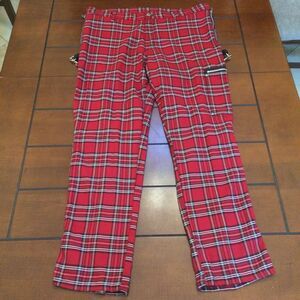 Vintage Dogpile chaosooo red plaid bondage pant 38 strictly roots